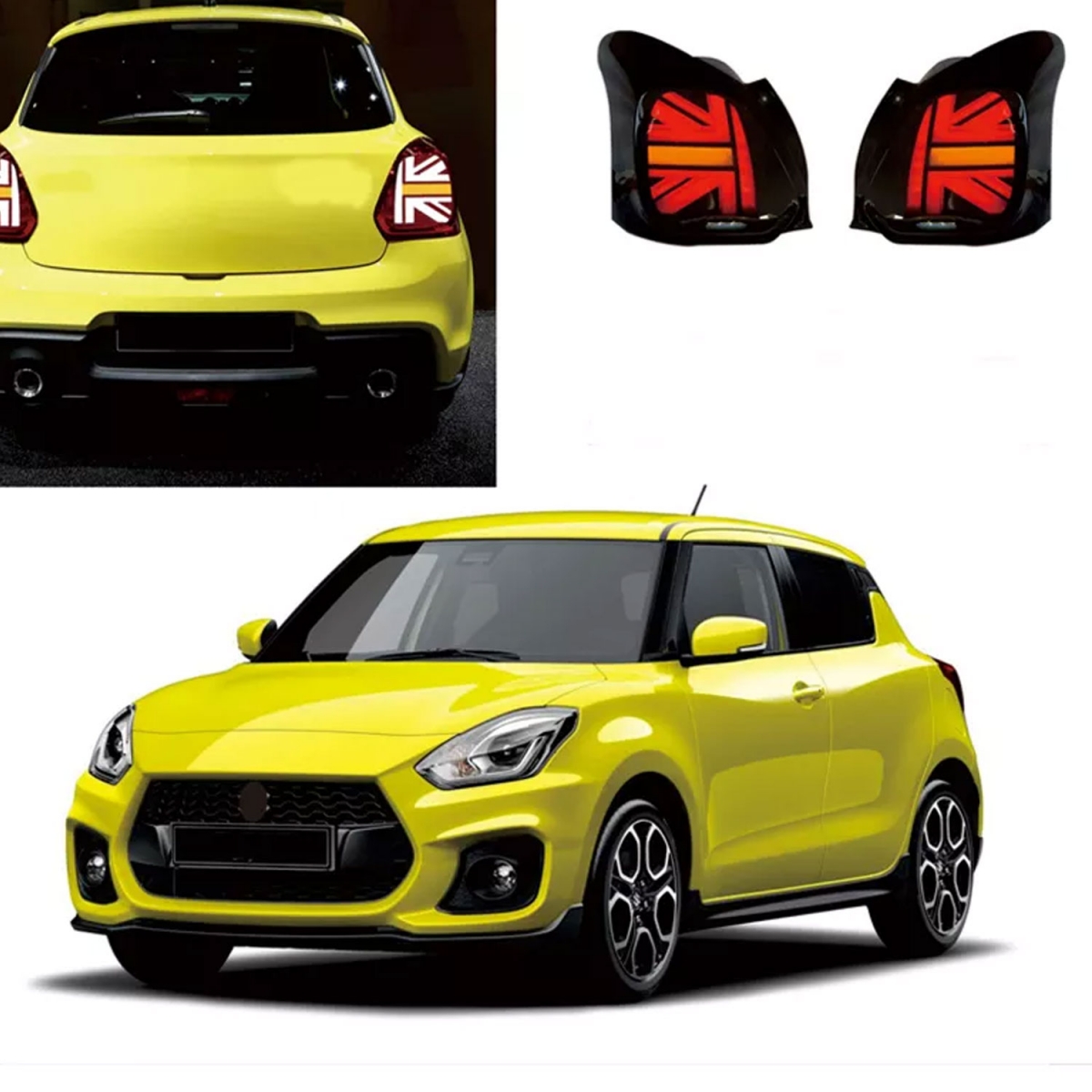 Maruti Suzuki Swift 2018 Onwards Union Jack Mini Cooper Style