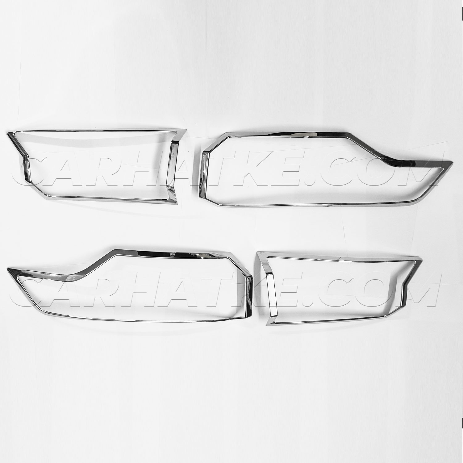 Tata Safari Onwards Tail Light Chrome Garnish Cover Trim Set Of