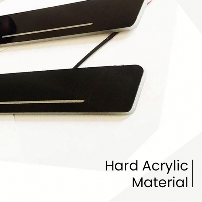 Toyota Corolla Altis Door Foot LED Mirror Finish Black Glossy Scuff Sill Plate Guards (Set of 4Pcs.) Toyota Corolla Altis Door Foot LED Mirror Finish Black Glossy Scuff Sill Plate Guards (Set of 4Pcs.)