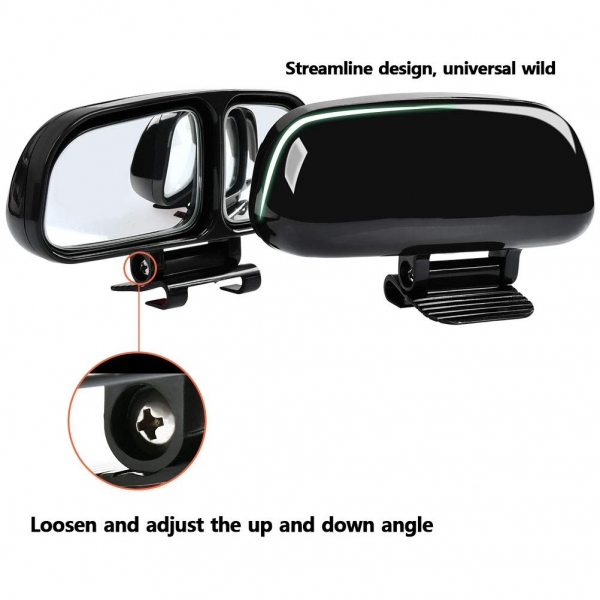 3R Wide Angle Side Rear View Blind Spot Mirror For All Cars - Set Of 2