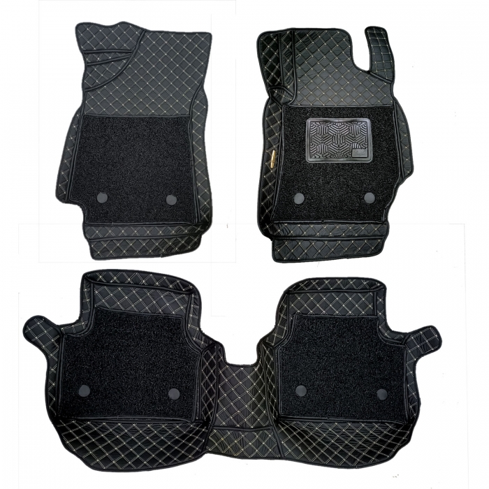 Hyundai New Creta 2020 Diamond Pattern Luxury Car Floor Mats 7D Car Floor Mats Black In Red Thread (Set Of 3) Hyundai New Creta 2020 Diamond Pattern Luxury Car Floor Mats 7D Car Floor Mats Black In Red Thread (Set Of 3)