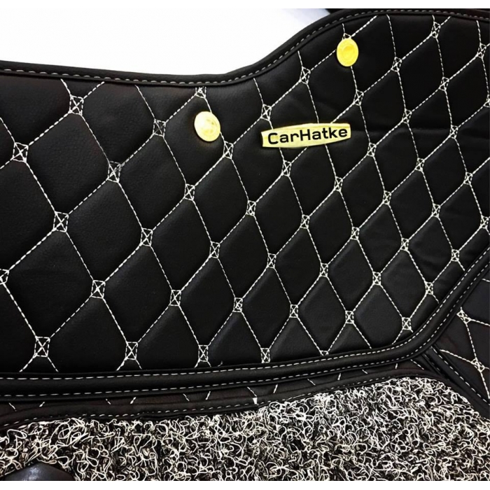 MG Gloster Premium Diamond Pattern 7D Car Floor Mats (Set of 4, Black) MG Gloster Premium Diamond Pattern 7D Car Floor Mats (Set of 4, Black)