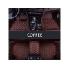 Honda WRV Premium Diamond Pattern 7D Car Floor Mats (Set of 3, Coffee)