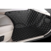 7D Luxury Car Floor Mat for Mercedes CLA 200 Class (Black & Beige) 