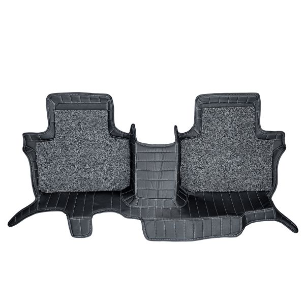 Carhatke Tata Safari 7 Seater 2021-23 7D Leatherette Car Floor Mats - Black 