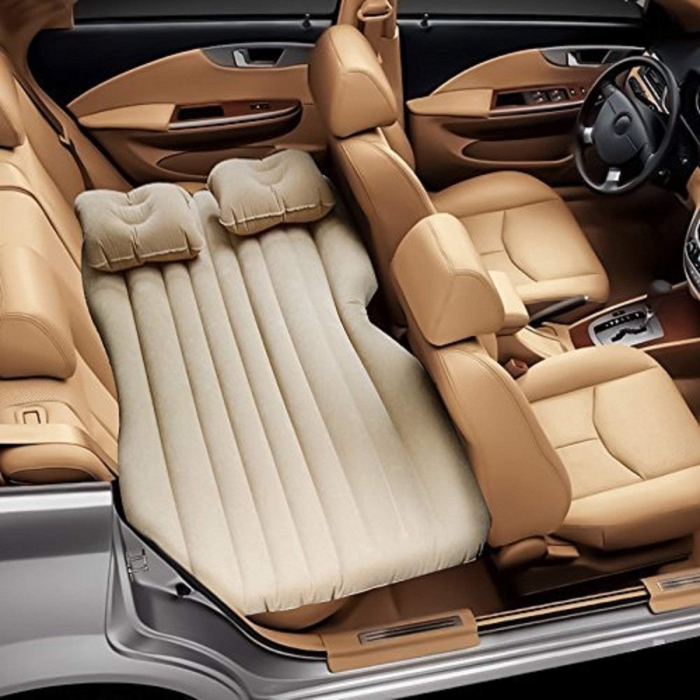Premium Travel Inflatable Car Bed Sofa Mattress With Two Air Bed Pillows, Car Air Pump And Repair Kit Included Premium Travel Inflatable Car Bed Sofa Mattress With Two Air Bed Pillows, Car Air Pump And Repair Kit Included