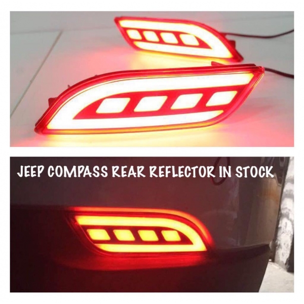 Jeep Compass Bumper LED Reflector Lights (Set of 2Pcs.)