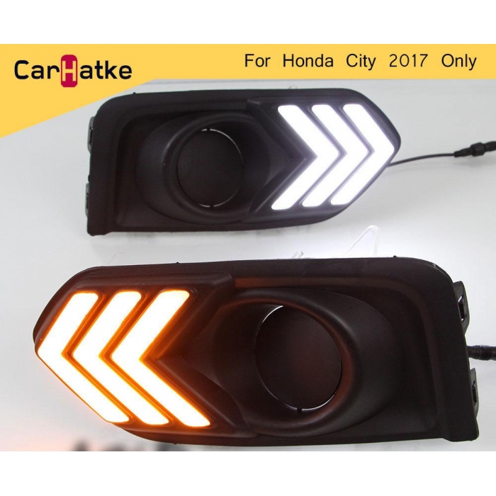 Honda City 2017 Front LED DRL Daytime Running Lights (Set of 2Pcs.) Honda City 2017 Front LED DRL Daytime Running Lights (Set of 2Pcs.)