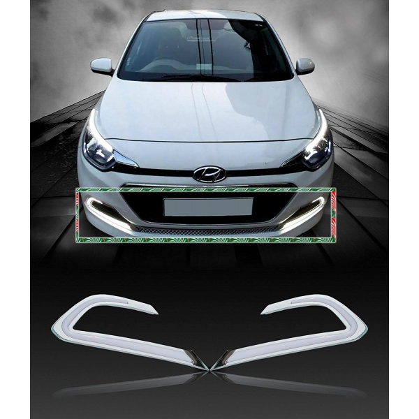 Hyundai i20 Elite 2014-2018 LED DRL Daytime Running Light With Turn Signal (Set of 2Pcs.)