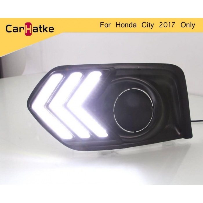 Honda City 2017 Front LED DRL Daytime Running Lights (Set of 2Pcs.) Honda City 2017 Front LED DRL Daytime Running Lights (Set of 2Pcs.)