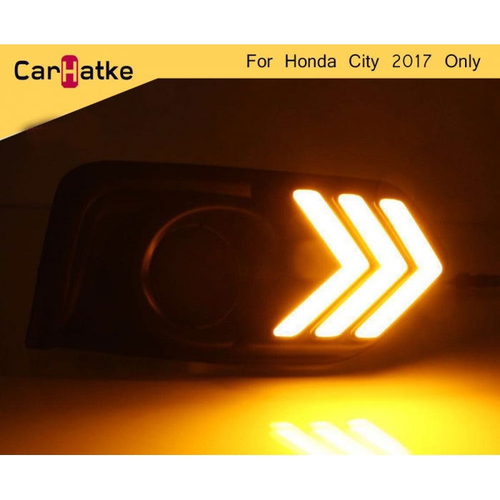 Honda City 2017 Front LED DRL Daytime Running Lights (Set of 2Pcs.) Honda City 2017 Front LED DRL Daytime Running Lights (Set of 2Pcs.)
