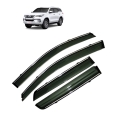 Car Window Door Visor With Chrome Line For Toyota New Fortuner (Imported) Car Window Door Visor With Chrome Line For Toyota New Fortuner (Imported)