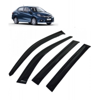 Car Window Door Visor For Honda Amaze Set Of 4 (Black) Car Window Door Visor For Honda Amaze Set Of 4 (Black)