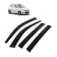 Car Window Door Visor For Hyundai I10 Old Set Of 4 (Black)