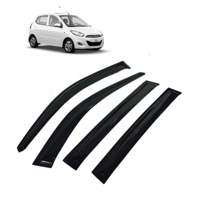 Car Window Door Visor For Hyundai I10 Old Set Of 4 (Black) Car Window Door Visor For Hyundai I10 Old Set Of 4 (Black)