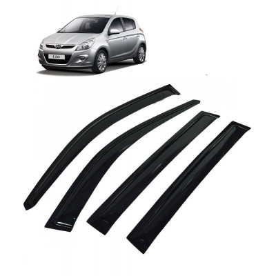 Hyundai i20 2008-2012 Car Window Door Visor Set Of 4 (Black) Hyundai i20 2008-2012 Car Window Door Visor Set Of 4 (Black)