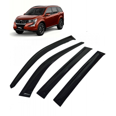 Car Window Door Visor For Mahindra XUV 500 2018 Onward Set Of 4 (Black)