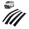 Car Window Door Visor For Maruti Suzuki Eeco Set Of 6 (Black)