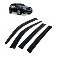 Car Window Door Visor For Nissan Terrano Set Of 6 (Black) Car Window Door Visor For Nissan Terrano Set Of 6 (Black)