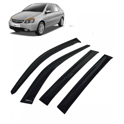 Tata Indigo 2002-18 Car Window Door Visor For  Set Of 4 Tata Indigo 2002-18 Car Window Door Visor For  Set Of 4