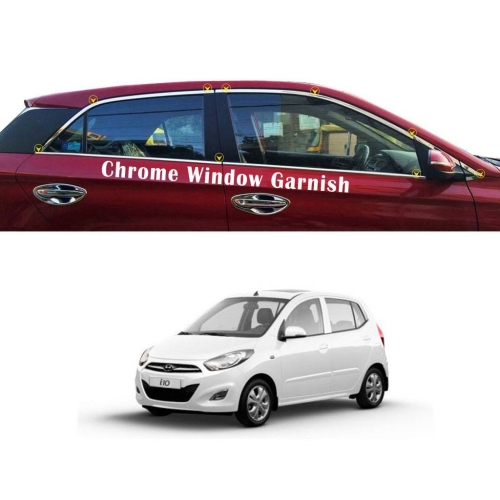 Hyundai I10 Old Full Window Chrome Garnish Trims Hyundai I10 Old Full Window Chrome Garnish Trims