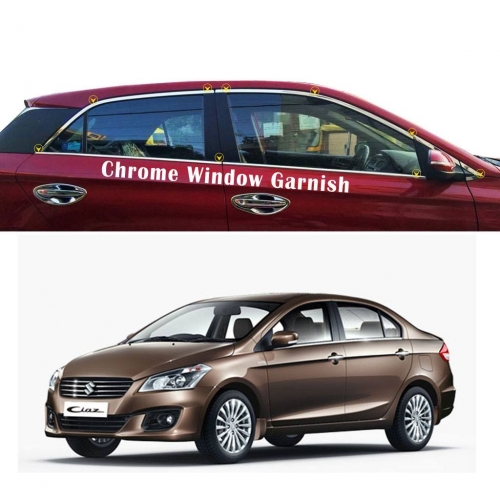 Maruti Suzuki Ciaz Full Window Chrome Garnish Trims Maruti Suzuki Ciaz Full Window Chrome Garnish Trims