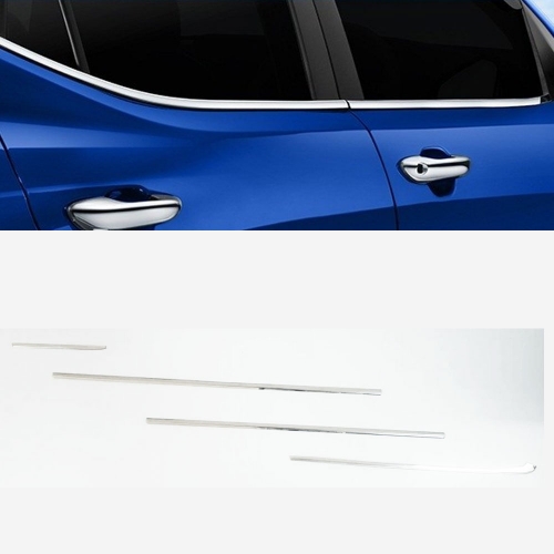 Honda Amaze 2015 Lower Window Chrome Garnish Trims (Set Of 4Pcs.)