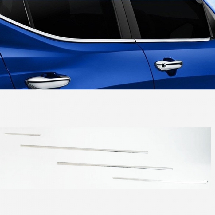 Honda Amaze 2015 Lower Window Chrome Garnish Trims (Set Of 4Pcs.) Honda Amaze 2015 Lower Window Chrome Garnish Trims (Set Of 4Pcs.)