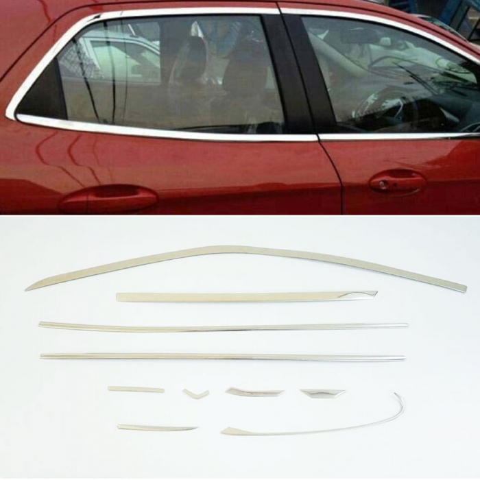 Maruti Suzuki Baleno Full Window Chrome Garnish Trims (Set Of 20Pcs.) Maruti Suzuki Baleno Full Window Chrome Garnish Trims (Set Of 20Pcs.)