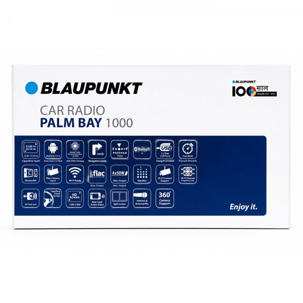Blaupunkt Palm Bay 1000 - 9" Android Car Infotainment System with Wireless CarPlay & Android Auto