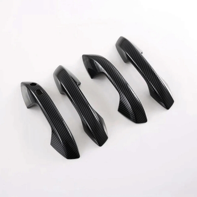Black Carbon Door Handle Cover for BYD Atto 3 2022 Onwards - Sensor with Key Black Carbon Door Handle Cover for BYD Atto 3 2022 Onwards - Sensor with Key
