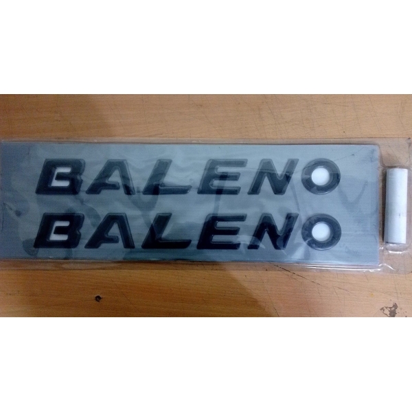 Maruti New Baleno Logo Decal 3D Letter Emblem (Set Of 2)