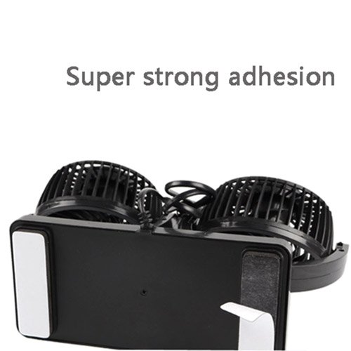 12V All Round Adjustable 360 Degree Rotatable Low Noise Dual Head Car Dashboard Air Cooler Fan By Carhatke 12V All Round Adjustable 360 Degree Rotatable Low Noise Dual Head Car Dashboard Air Cooler Fan By Carhatke