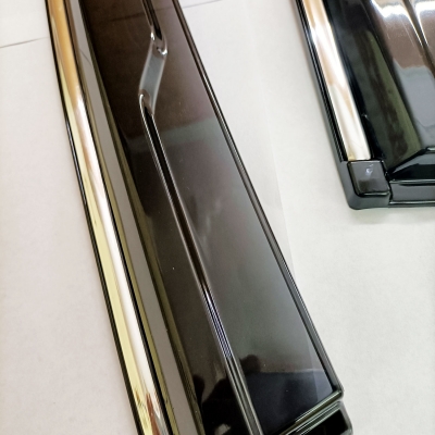 GFX Kia Sonet 2020 Onward Car Window Door Visor with Chrome Line (Set Of 4Pcs.)