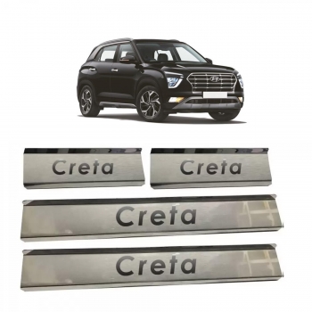 4pcs Chrome Car Accessories Car Stainless Steel Door Lock Protector Cover  Trims