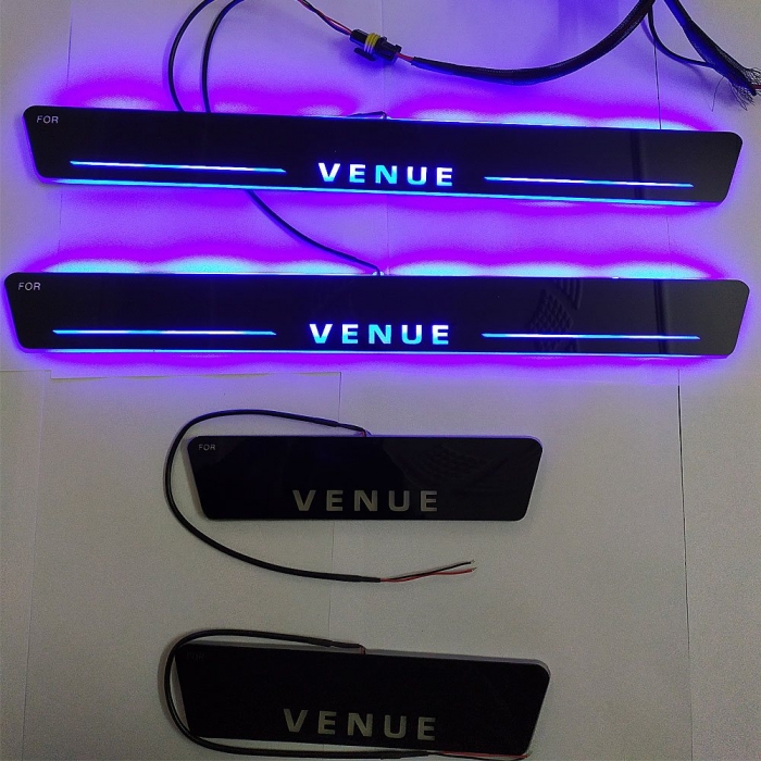 Car Door LED Matrix Moving Light Scuff Sill Plate Guards for Hyundai Venue (Set of 4Pcs.) Car Door LED Matrix Moving Light Scuff Sill Plate Guards for Hyundai Venue (Set of 4Pcs.)