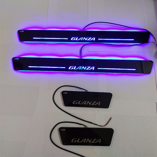 Toyota Glanza 2019 Onwards Door Opening LED Footstep - 4 Pieces