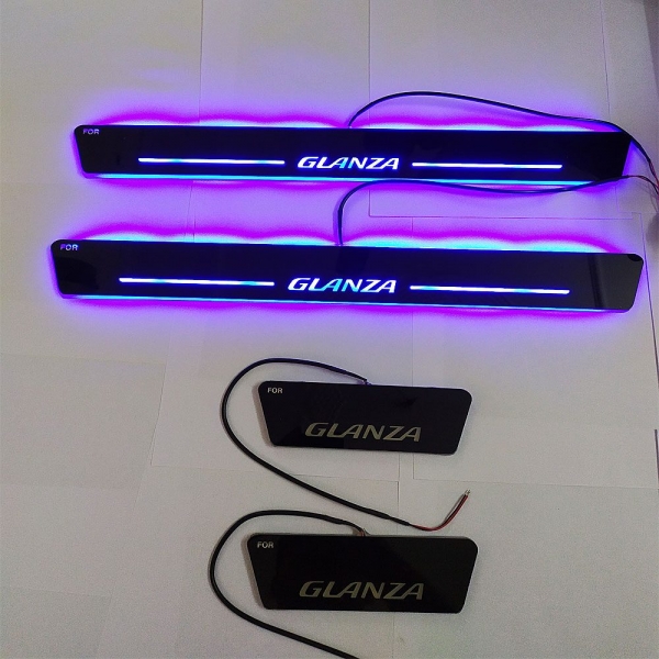 Toyota Glanza 2019 Onwards Door Opening Matrix Moving LED Footstep - 4 Pieces
