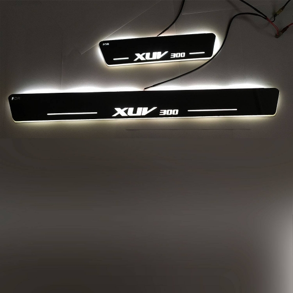 Mahindra XUV 300 2019 Onwards Door Opening Matrix Moving LED Footstep - 4 Pieces