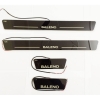 Maruti Suzuki Baleno New Door Foot LED Mirror Finish Black Glossy Scuff Sill Plate Guards (Set of 4Pcs.)