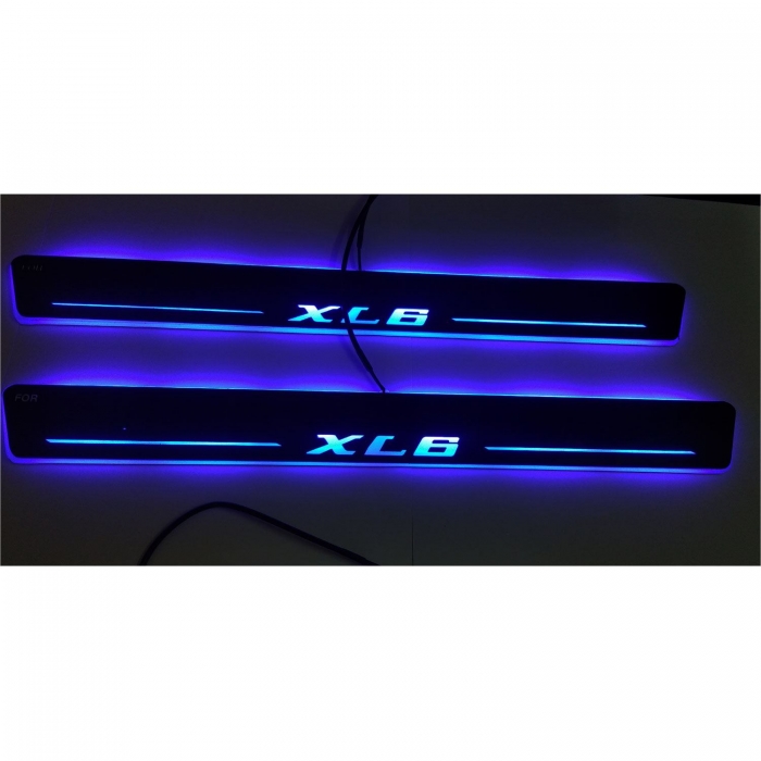 Maruti XL6 Door Scuff LED Matrix Moving Light Foot Step Sill Plate ...