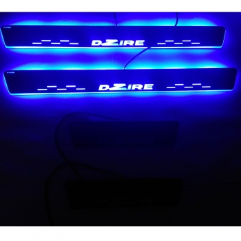 Maruti Suzuki Swift Dzire Door Blue LED Sill Plates-Set of 4 Pcs