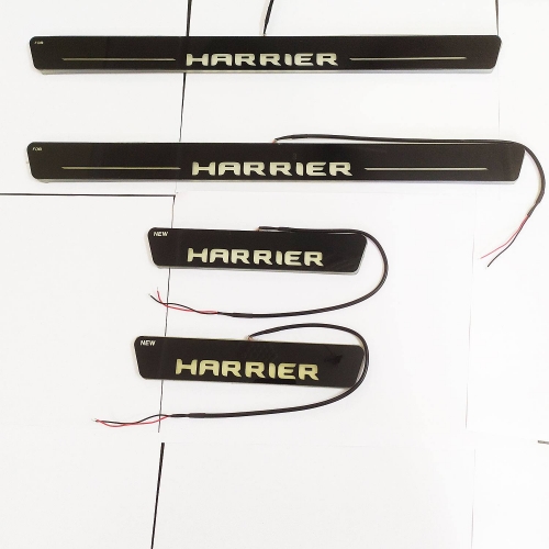 Car Door LED Footstep Light Scuff Sill Plate Guards for Tata Harrier Matrix Moving Light (Set of 4Pcs.)