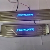 Car Door LED Light Scuff Sill Plate Guards for Toyota Old Fortuner (Set of 4Pcs.)