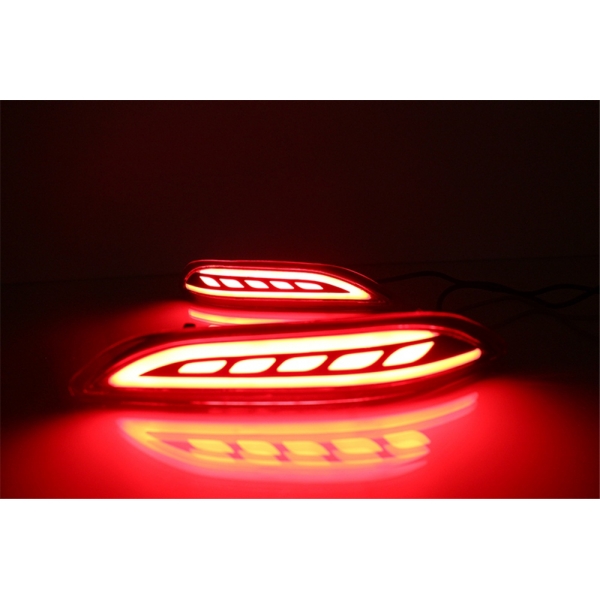 Honda City Idtech 2014-2017 Bumper LED Reflector Lights with Matrix Turn Signal