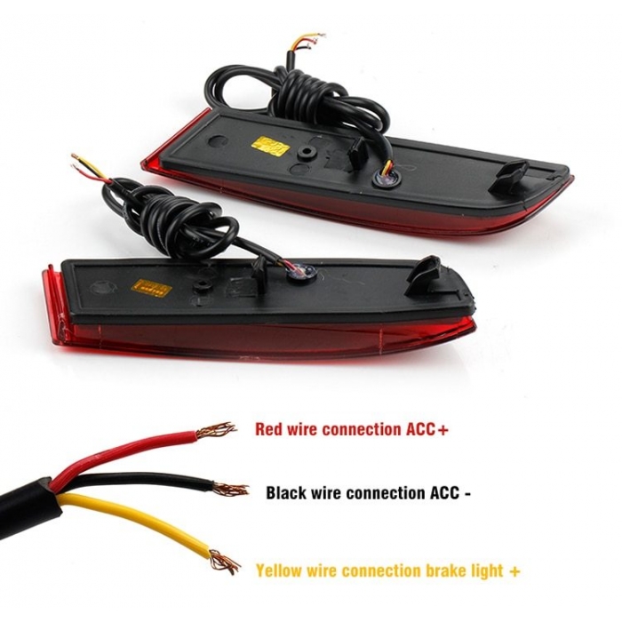 Honda BRV Back Bumper Reflector LED Brake Light (Set of 2Pcs.) Honda BRV Back Bumper Reflector LED Brake Light (Set of 2Pcs.)