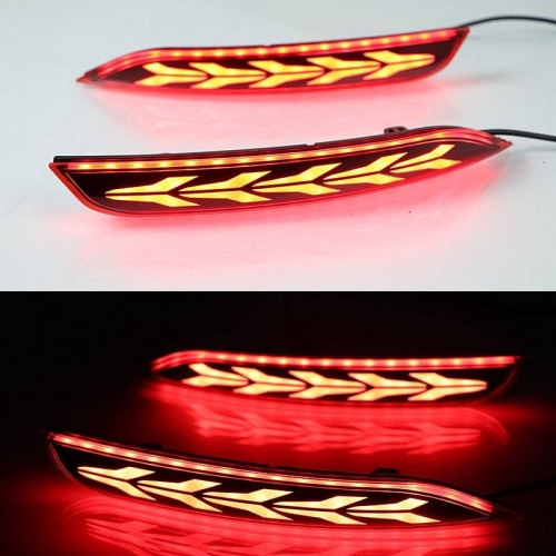 Volkswagen Polo Bumper LED Reflector Lights in Arrow Design (Set of 2Pcs.)