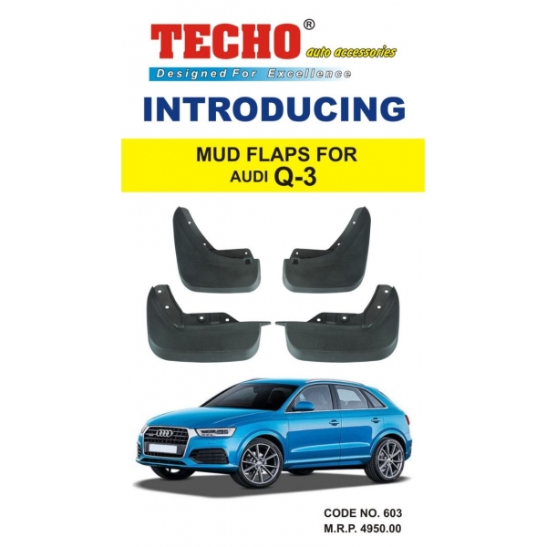 Audi Q3 Techo Best Quality O.E Type Mudflap (Set Of 4Pcs.)