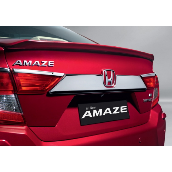 Honda Amaze 2018 Onwards Number Plate Chrome Garnish 