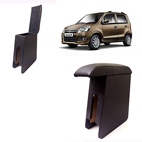 Custom Fitted Wooden Car Center Console Hand Armrest for Maruti Suzuki Wagon R 2012-2018 Models